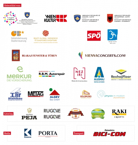 Albanische Kulturwochen in Österreich 2017, Sponsoren